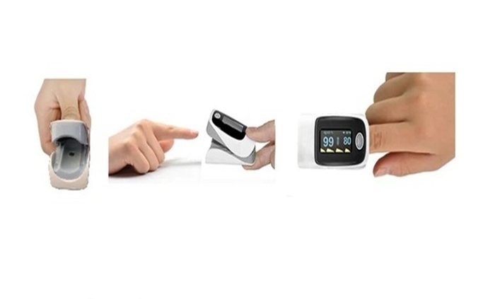 Simply Clip Pulse Oximeter on the Fingertip