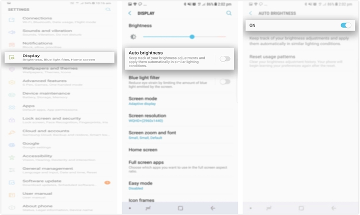 Enable Auto Brightness Control on Android Phone