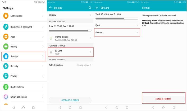 How to Format TF Card on Android