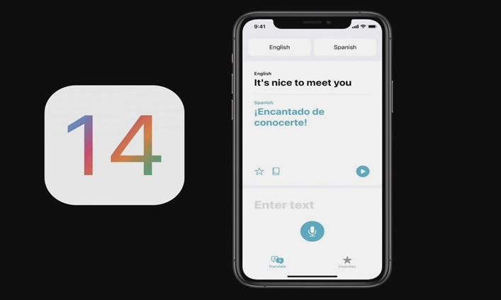 iOS 14’s Translate App Interface