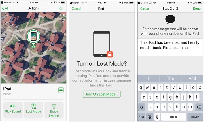 Lost Mode on Find My iPhone