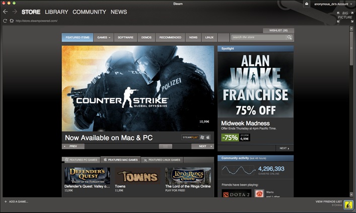 Steam Storefront