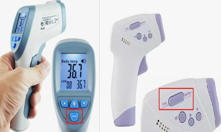 Mode Functionality on Infrared Thermometer