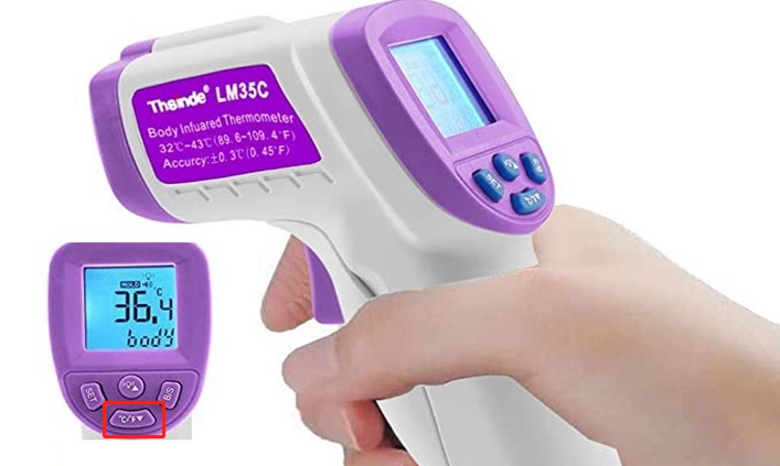 Reading Units of Infrared Thermometer