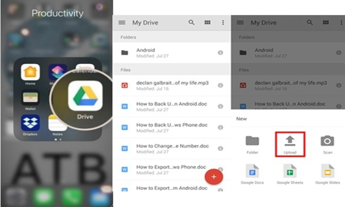 Upload Files to Google Drive