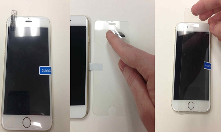 Use Guide Sticker to Install Tempered Glass Screen Protector